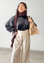 Pantalon à pince Élégant beige de la marque Charmosa