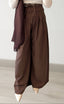 Pantalon à pince Élégant marron de la marque Charmosa