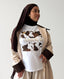 TEE shirt blanc en coton avec un imprimé vache et inscription « AMOUR » de la marque Charmosa