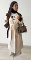 Trench Beige et en Velours côtelé marron de la marque Charmosa