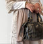 petit sac à main kaki 100% Cuir (avec bandoulière) de la marque Charmosa
